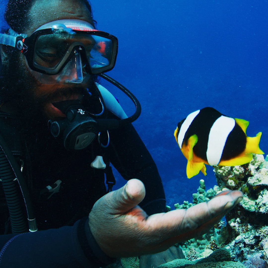 This diver's been best friends with a fish for 10 years! Shawn Heinrichs