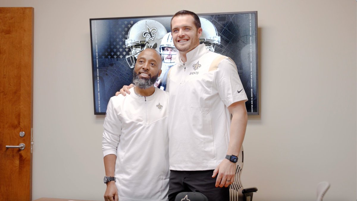 Welcome home Derek Carr ⚜️ #Saints