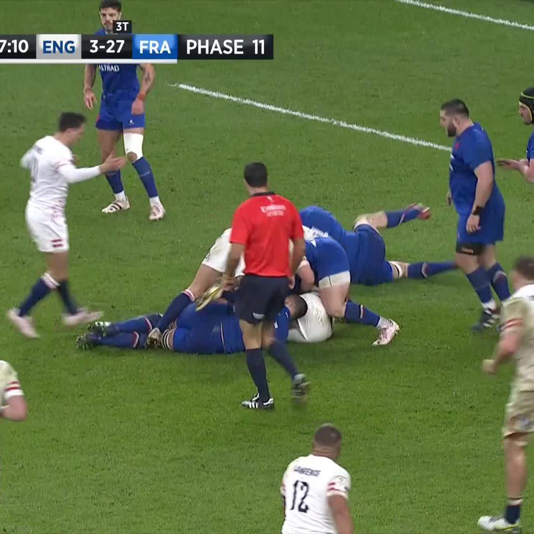 𝐅𝐫𝐞𝐝𝐝𝐢𝐞 𝐒𝐭𝐞𝐰𝐚𝐫𝐝 𝐩𝐨𝐰𝐞𝐫𝐬 𝐨𝐯𝐞𝐫 🎥 ITV Rugby | #ENGvFRA