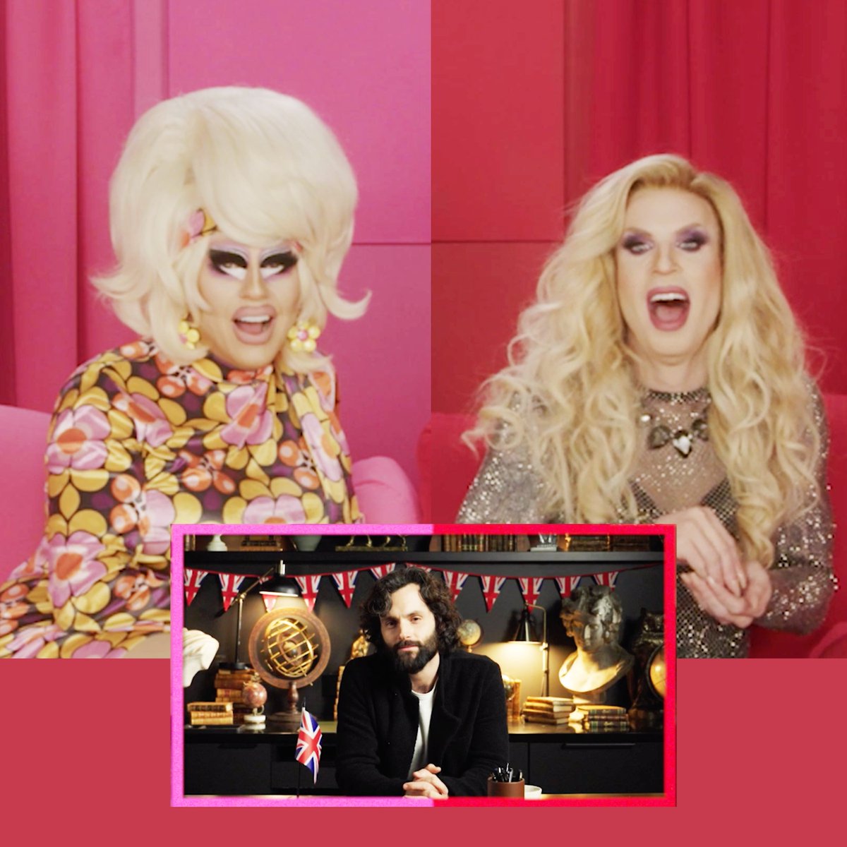 Being watched while watching? Must be the weekend. New episode of I LIKE TO WATCH with Trixie Mattel™ & Katya reacting to YOU S4 here: