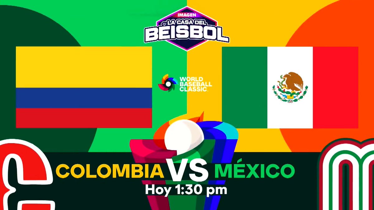¡Batazo de cuatro esquinas en el World Baseball Classic! Colombia🇨🇴 🆚 México🇲🇽, a continuación en #ImagenTelevisión o sigue la transmisión AQUÍ: #LaCasaDelBéisbol⚾
