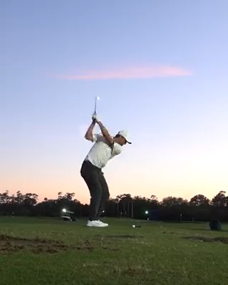 The last man on the range, Scottie Scheffler 💪