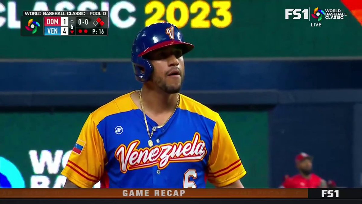 David Peralta is on fire ๐ฅ He drives in another run for Venezuela ๐ป๐ช ๐บ: DOM vs VEN on FS1 & the FOX Sports App