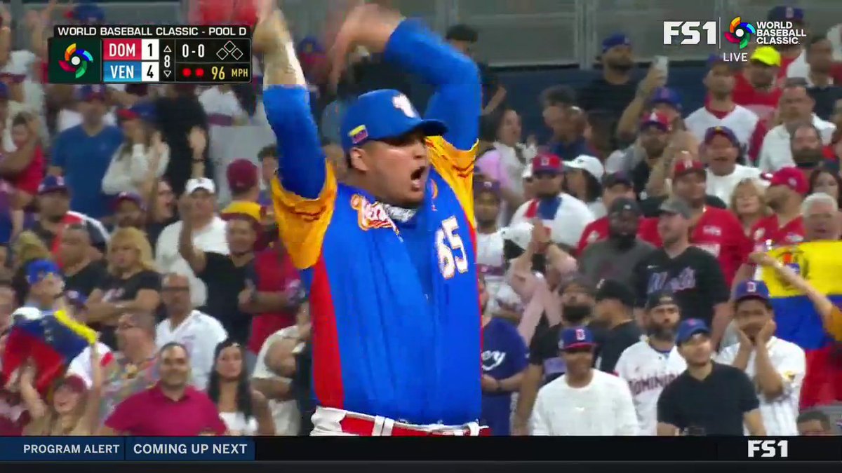 All the emotion. Not a single button buttoned.