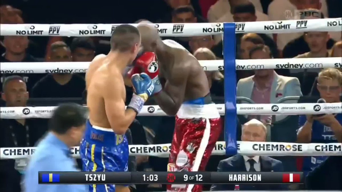 WOW 😮 Tim Tszyu predicted he would stop Harrison in round 9 and he GETS IT DONE 💪 #TszyuHarrison