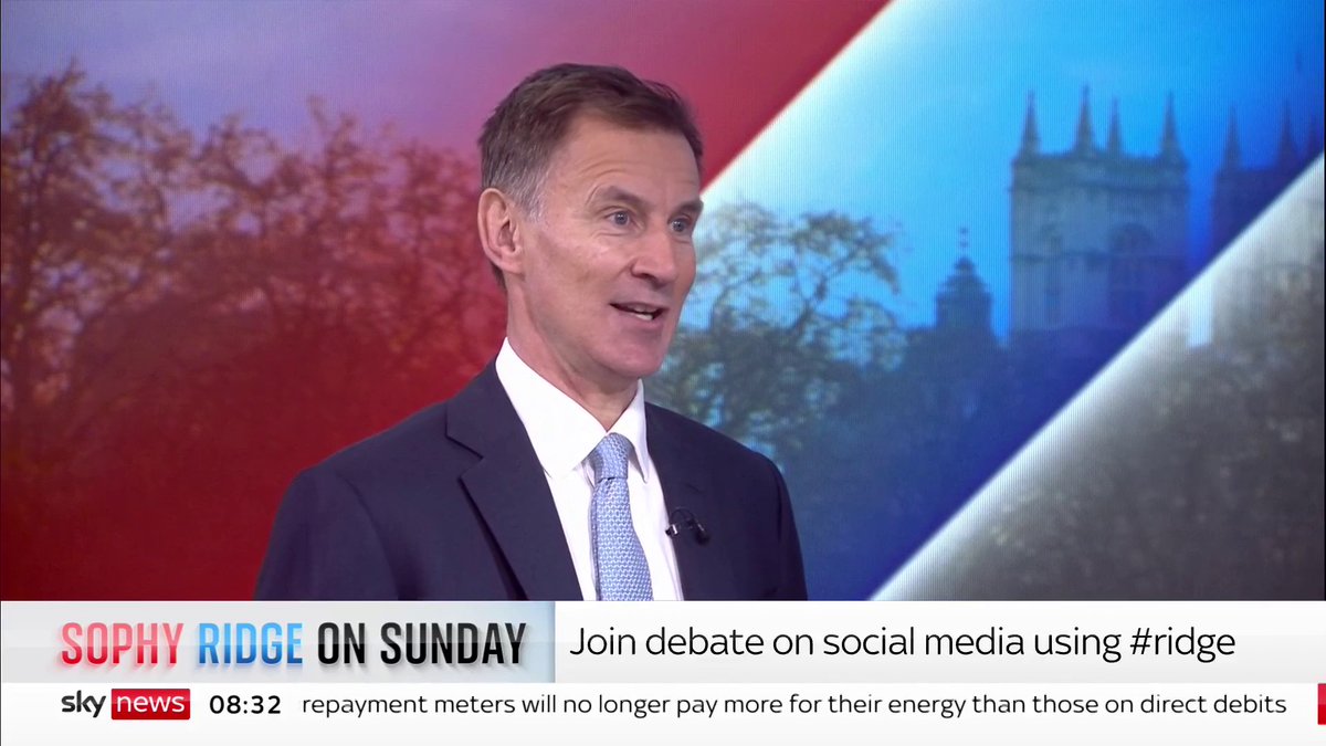'Does Gary Lineker need to apologise for his tweet?' Sophy Ridge Chancellor Sir Jeremy Hunt MP says he "profoundly disagrees" with the comments made by Lineker but says this shows that "impartiality at the BBC is really important" #Ridge 📺 Sky 501