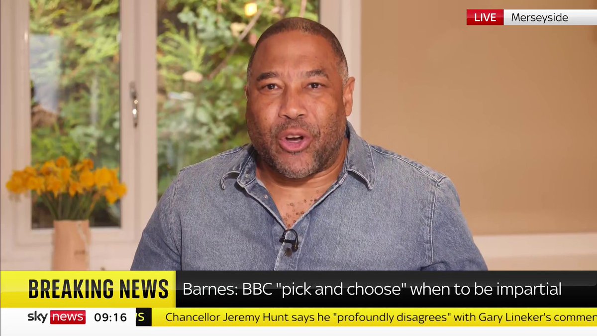 Former England and Liverpool footballer John Barnes tells Sophy Ridge the BBC appears to want to "pick and choose" when it wants to be impartial #Ridge 📺 Sky 501, Virgin 602, Freeview 233 and YouTube