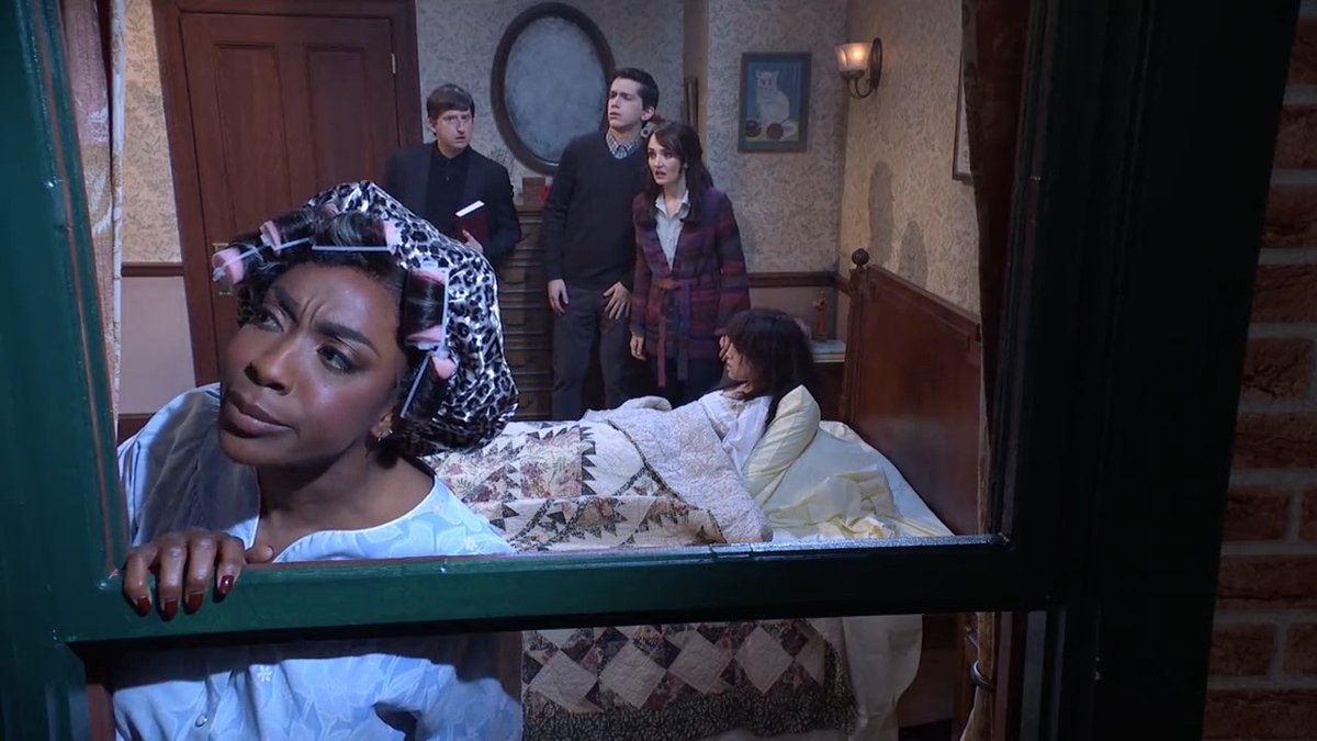 don't worry, mrs. shaw will handle the exorcism