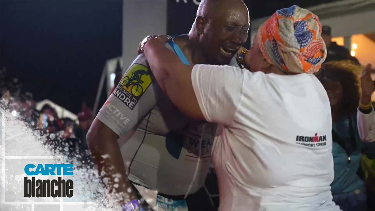 It was a moment that left everyone emotional - even Derek Watts. Well done on becoming an IRONMAN, Macfarlane Moleli🇮🇹! The #CarteBlanche team is so extremely proud!