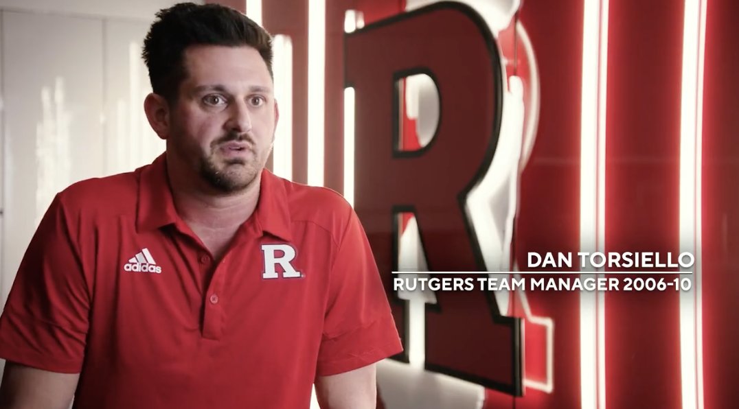 .@CoachTorsiello is showing in more ways than one how his time as a Rutgers Men’s Basketball 🏀 manager helped shape him. "Dan's just another perfect sign of good people graduating from Rutgers doing great things to make life better."