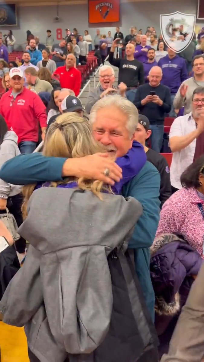 Father and daughter — both Patriot League Champion head coaches. 🏆🐐 @CoachMagarityHC | NCAA March Madness | #GoCrossGo