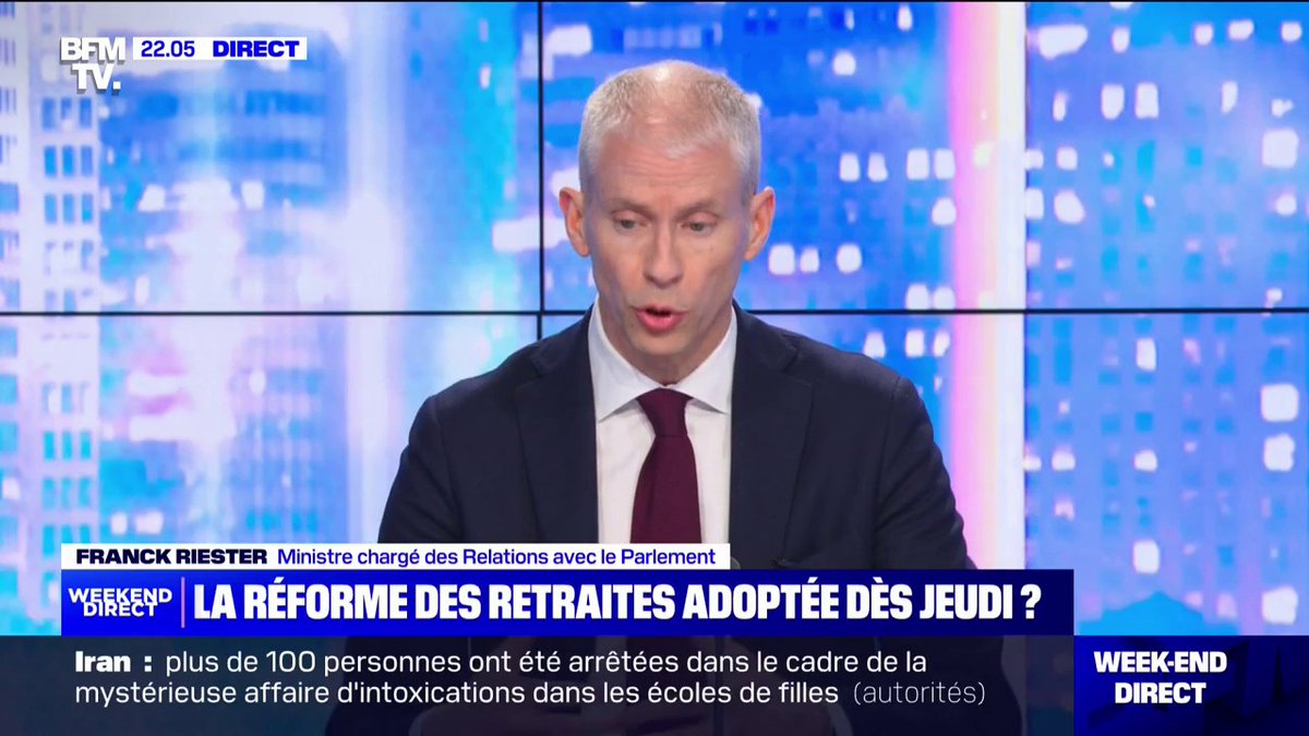 💬 "Le texte issu de la commission mixte paritaire ne sera pas le texte issu du Sénat" ➡ Franck Riester, ministre en charge des Relations avec le Parlement