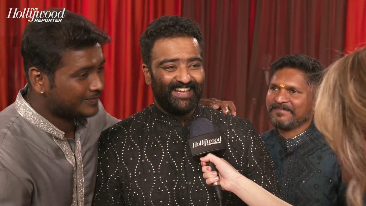 Best Original Song nominees Kaala Bhairava & Rahul Sipligunj and choreographer Prem Rakshith talk about performing “Naatu Naatu” from #RRR at tonight’s #Oscars