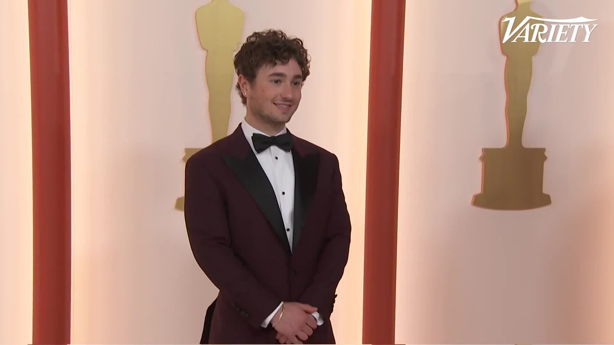 Gabriel LaBelle arrives at the #Oscars.