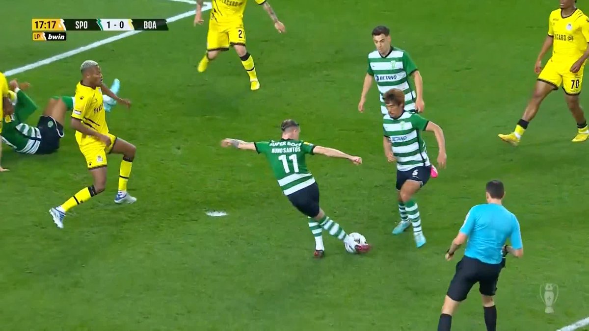 Rabona, anyone? 🪄 Nuno Santos registered a goal of the season contender earlier this evening in Sporting's 3-0 win against Boavista...