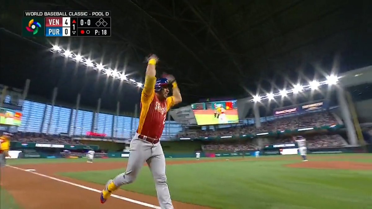Five batters in and we are ROCKING in Miami! #WorldBaseballClassic