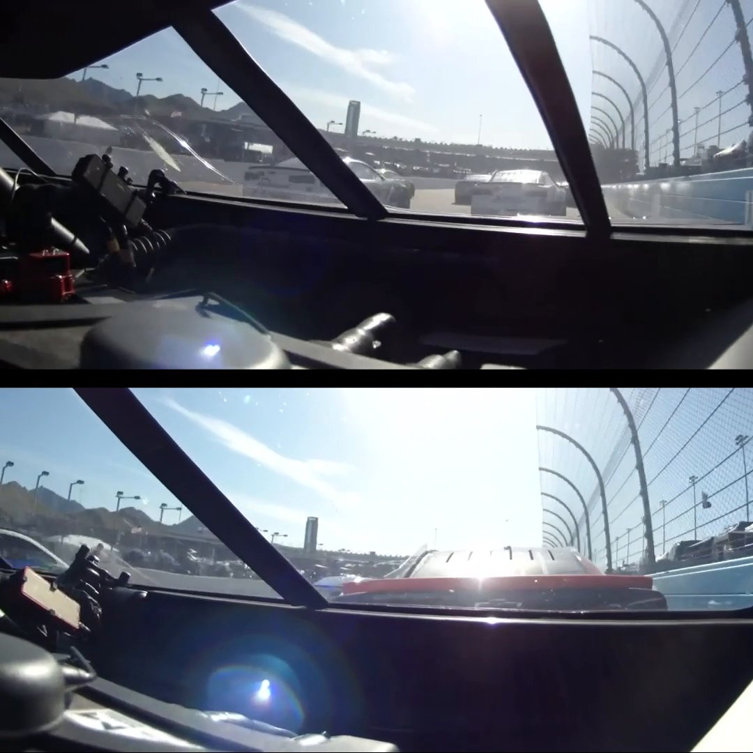 A look at #NASCAROvertime for Denny Hamlin and Ross Chastain.