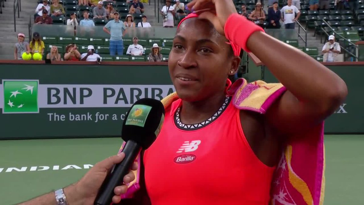 A win in #TennisParadise isn't a bad early birthday gift 🎁 Coco Gauff turns 1️⃣9️⃣ tomorrow 🥳