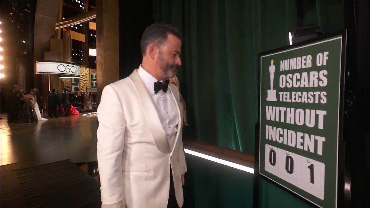 Congrats to all on an incident-free evening… #Oscars