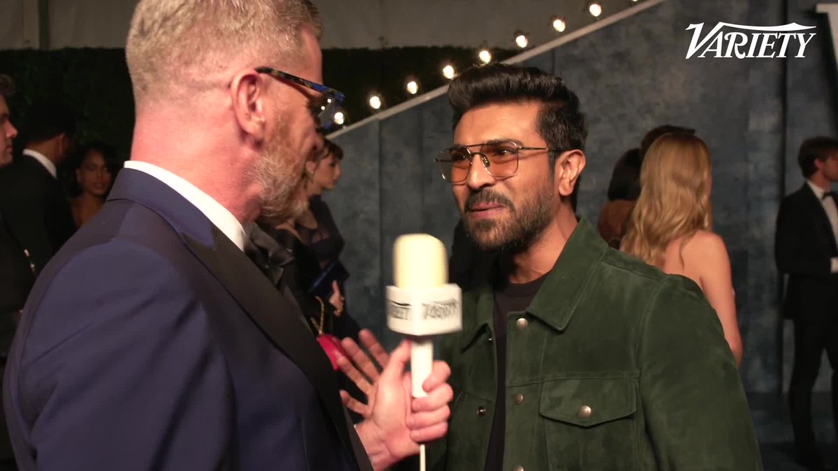 #RRR star Ram Charan shares a message to India after the film won the Oscar for best original song.