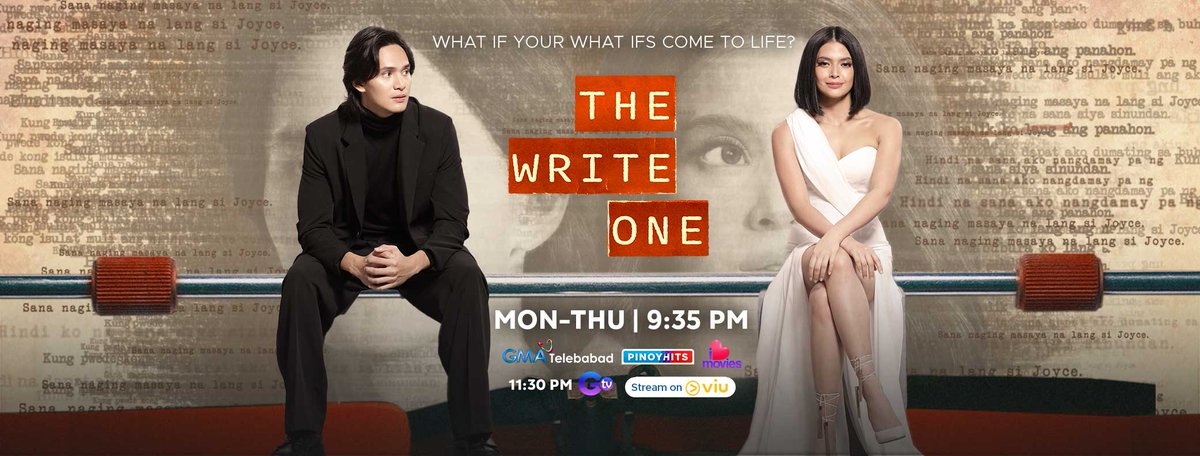 #TheWriteOneFullTrailer: WHAT HAPPENS AFTER HAPPILY EVER AFTER? Paano kung sa isang iglap, biglang nagbago ang buong buhay mo? Handa ka bang panindigan ito? Ngayong March 20 na sa GMA primetime at March 18 sa Viu ( #GMAViu