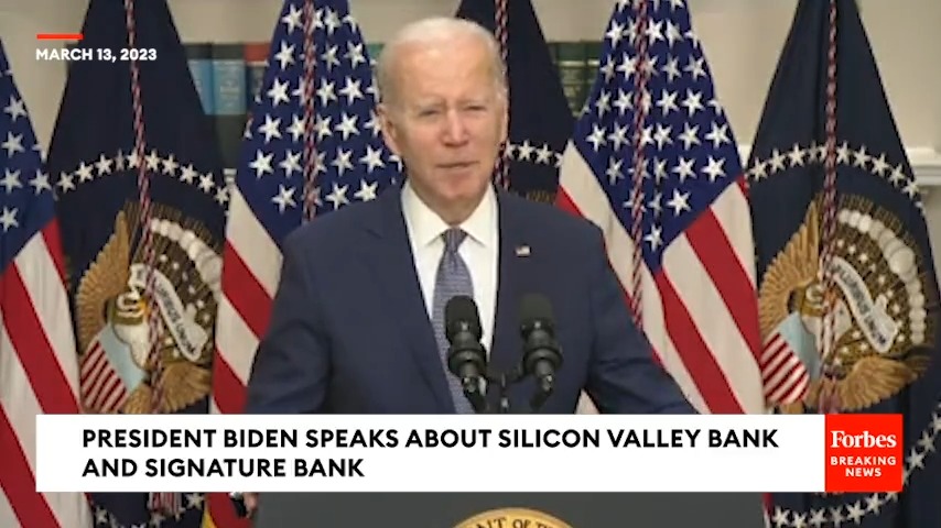 #BREAKING: Pres. Biden speaks about protecting depositors—but not investors—in Silicon Valley Bank & Signature Bank: "Investors in the banks will not be protected. They knowingly took a risk & when the risk didn't pay off, investors lose their money. That's how capitalism works."