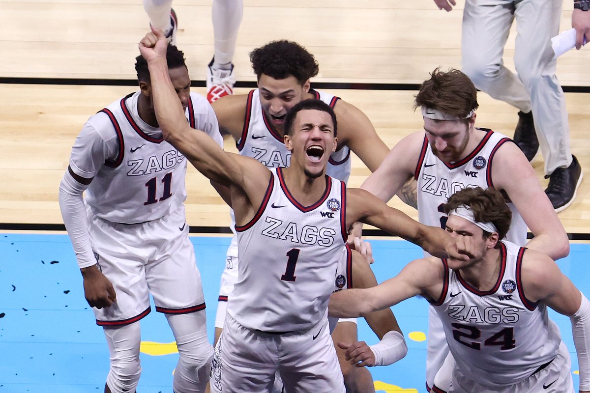 "UNBELIEVABLE. UNBELIEVABLE. The perfect season remains on go!" This miracle Jalen Suggs HALF-COURT shot sent Gonzaga Basketball to the 2021 National Championship 🤯