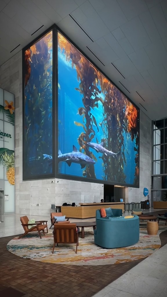 Enter the world’s first and largest kelp forest outside the wild — living at Monterey Bay Aquarium — now featured as a public art installation at Salesforce East in San Francisco. 🌊 Help protect &amp; restore our oceans and this iconic habitat: