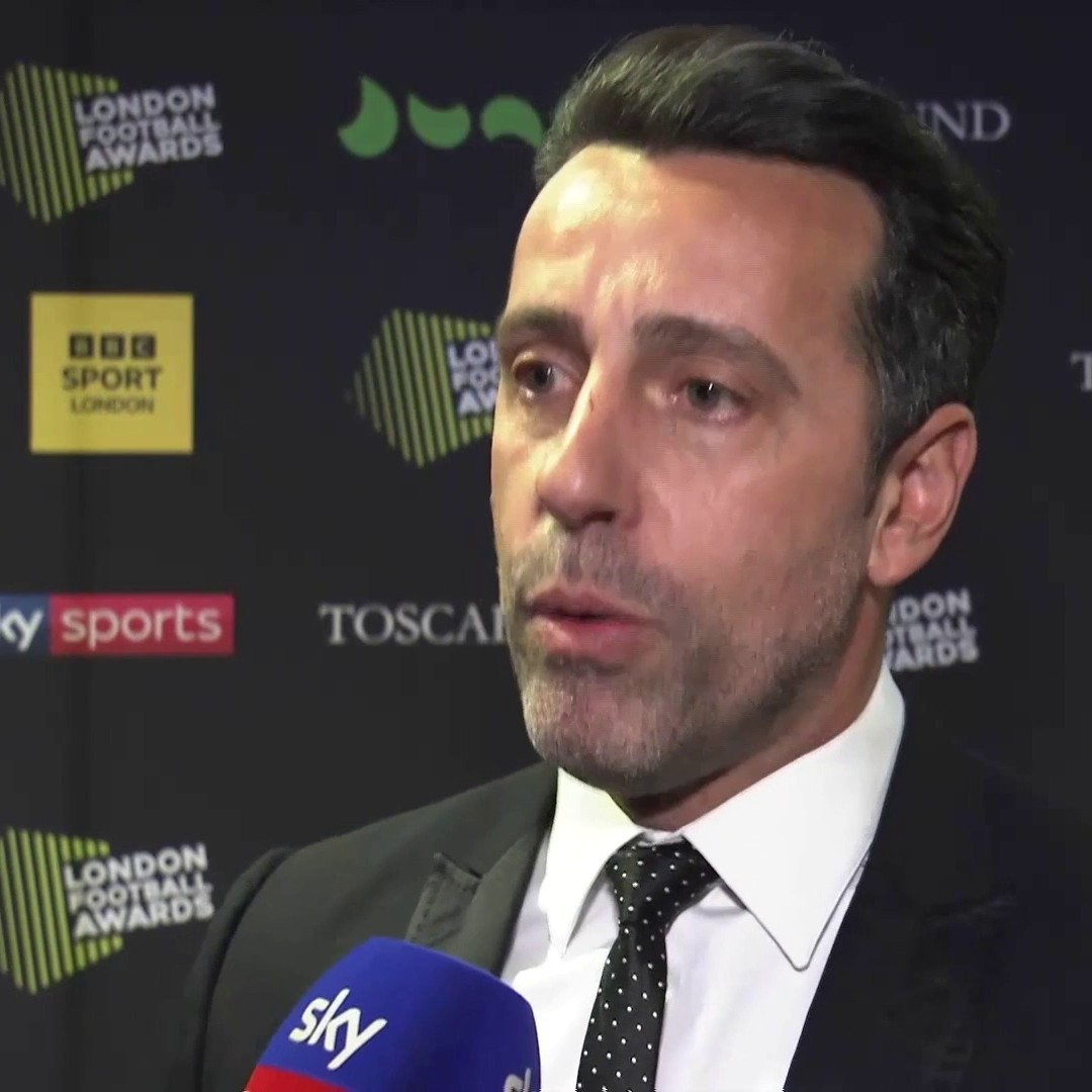 Arsenal sporting director Edu speaks of Arsenal's recent success as they currently sit at the top of the Premier League table at the London Football Awards.