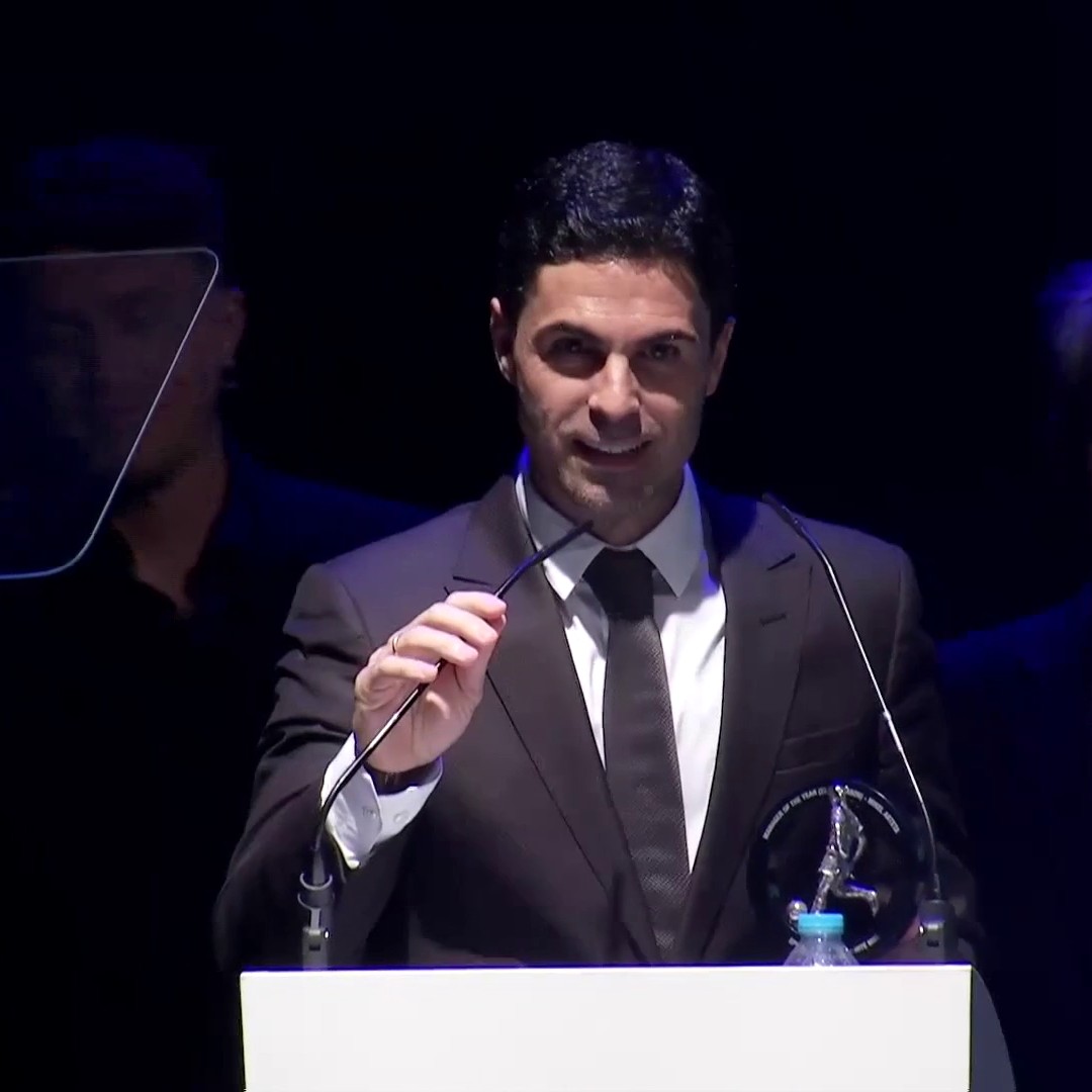 Arsenal manager Mikel Arteta has won manager of the year at the London Football Awards.