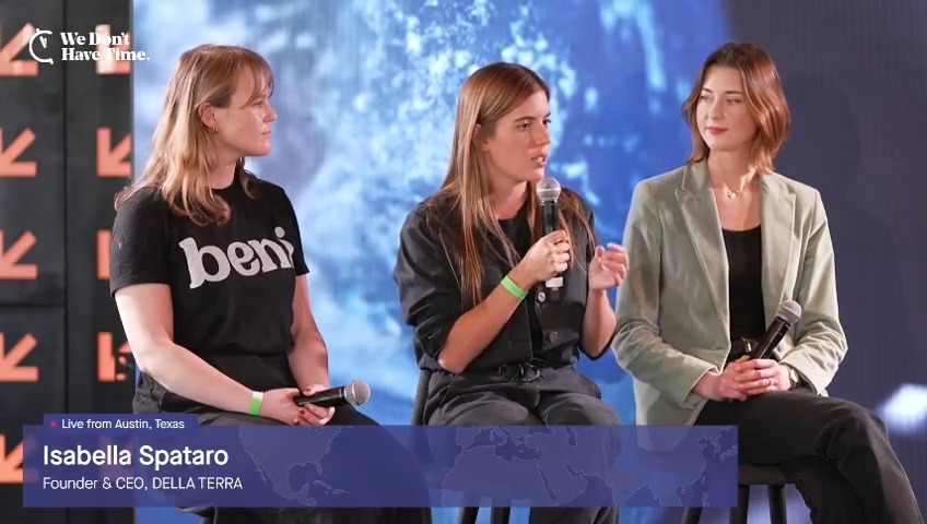 "We don't only have the savings. We also have the impact because we want consumers to understand," says Isabella Spataro of Della Terra Watch more #SXSW on We Don't Have Time:
