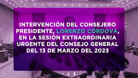 Intervención completa de Lorenzo Córdova V. en la sesión del Consejo General donde se informó de la continuación de Edmundo Jacobo Molina en el cargo como Secretario Ejecutivo del INE.