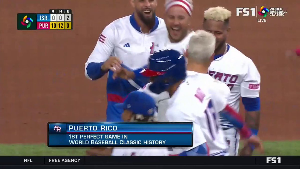 WALK OFF. PERFECT GAME. A historic performance for Team Puerto Rico 🇵🇷