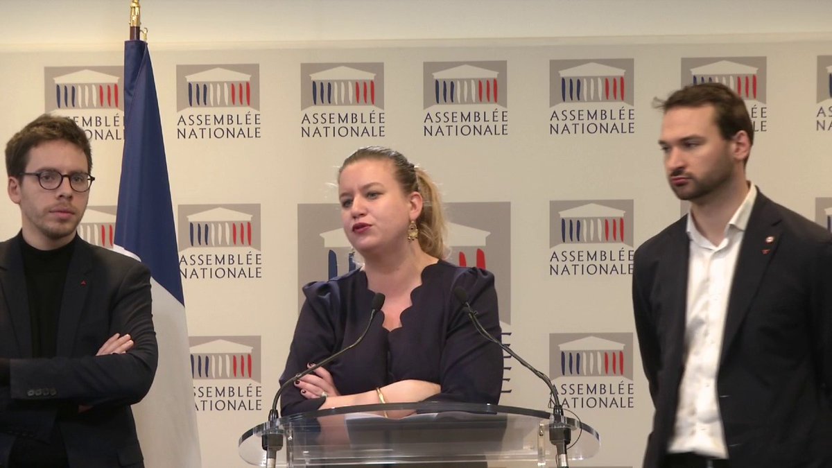 "Il n'y aura pas de signataire du RN dans la motion [de censure] transpartisane", indique Mathilde Panot (LFI). #DirectAN #RéformeDesRetraites