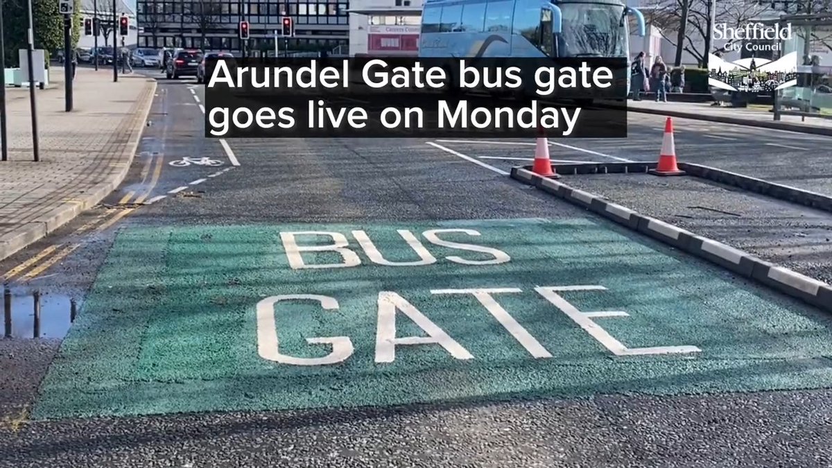 The Arundel Gate bus gate is being introduced on Monday, March 20th. The gate is northbound only. Only buses, taxis and other authorised vehicles will be able to pass through the gate near the Millennium Gallery when coming from Furnival Gate roundabout. Learn more 👇