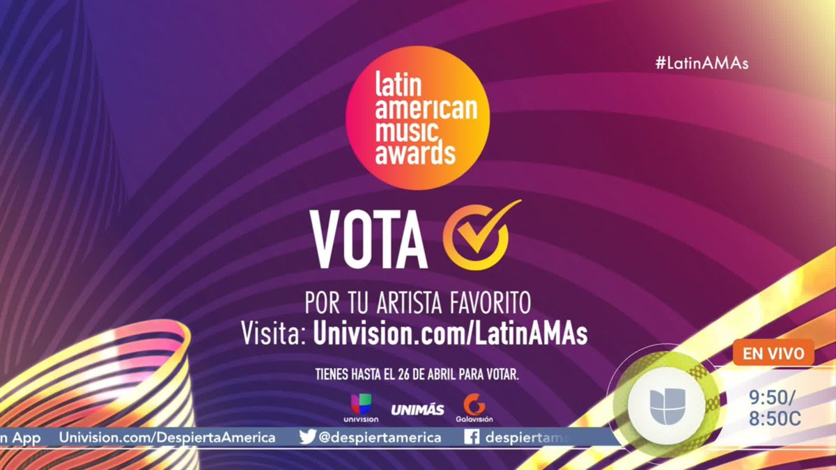 .julian GIL será el conductor de los Latin American Music Awards junto a Galilea Montijo el 20 de abril a las 7P/6C por Univision , UniMás y Galavisión. Vota por tu artista favorito aquí: