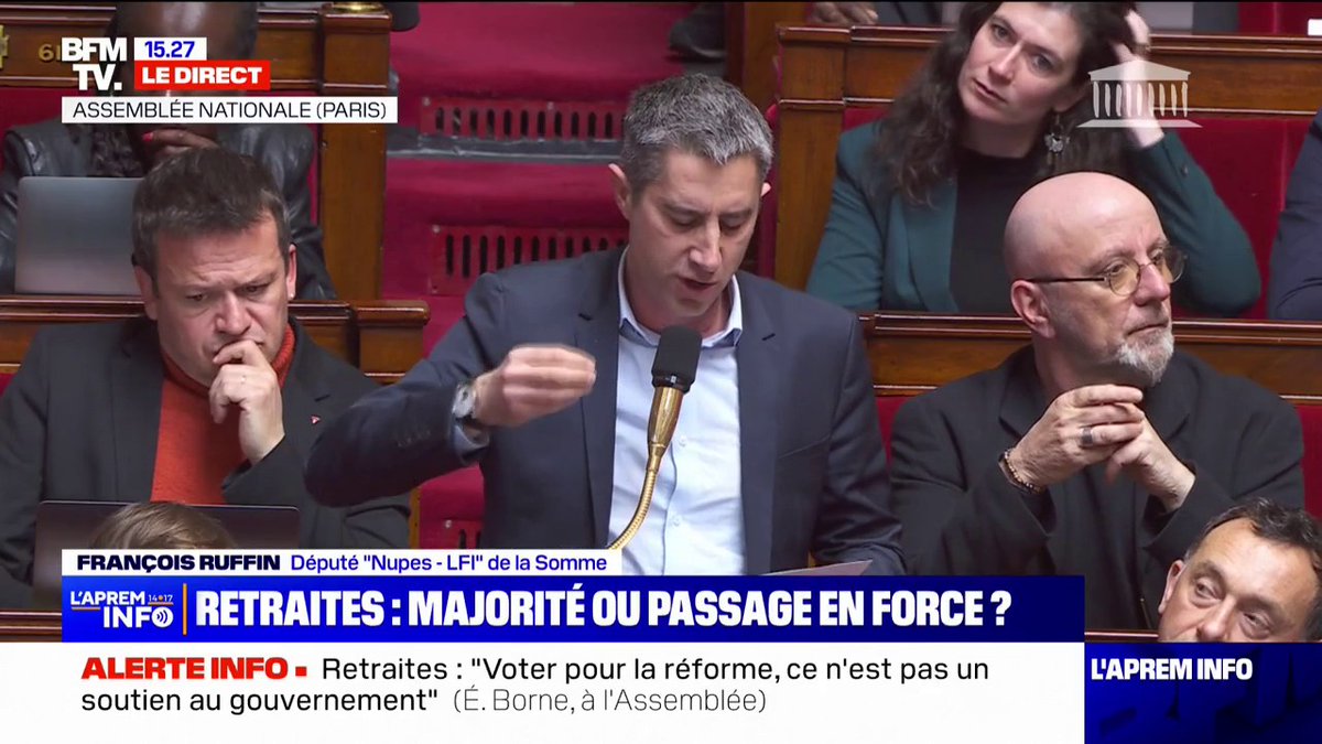 Il y a des moments où il ne faut pas changer un mot, pas une virgule dans une intervention. Je crois que François Ruffin a posé la bonne question avec les meilleurs termes. Ça fait plaisir. J’ai vu Olivier Dussopt bien agacé ! 😇 #DirectAN 🇫🇷