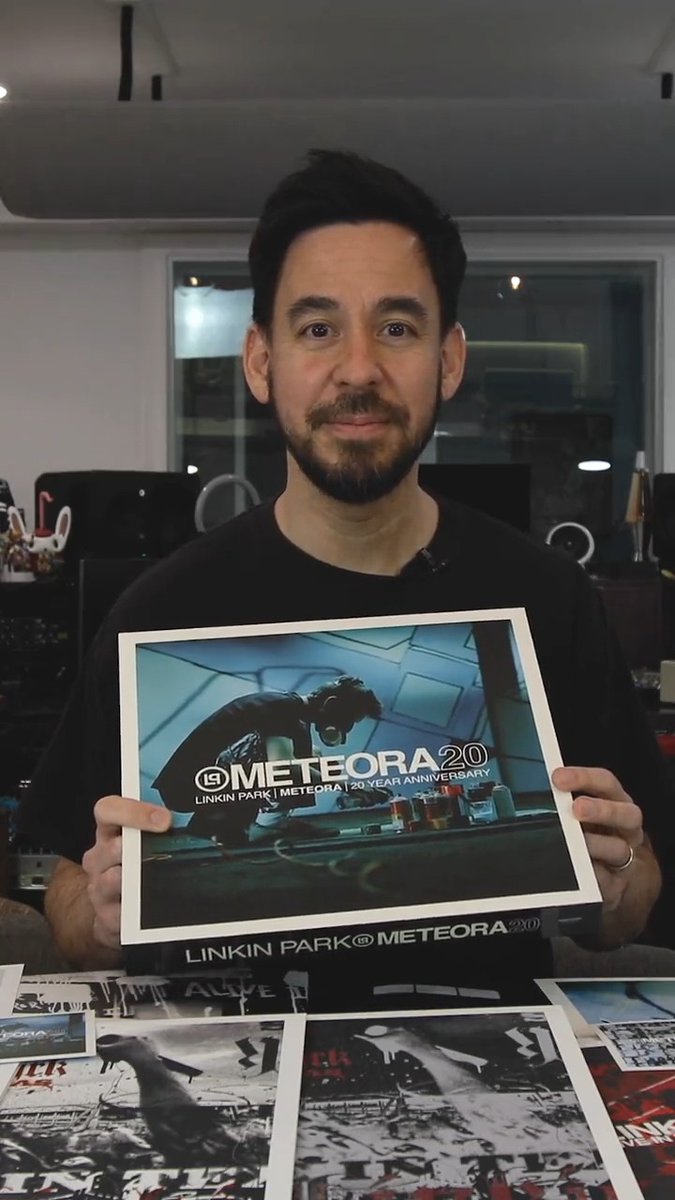 Mike Shinoda got his Limited Edition Super Deluxe Box Set just in time before Meteora|20. Pre Order now at #Meteora20 Mike Shinoda Brad Delson Dave Phoenix Farrell Joe Hahn
