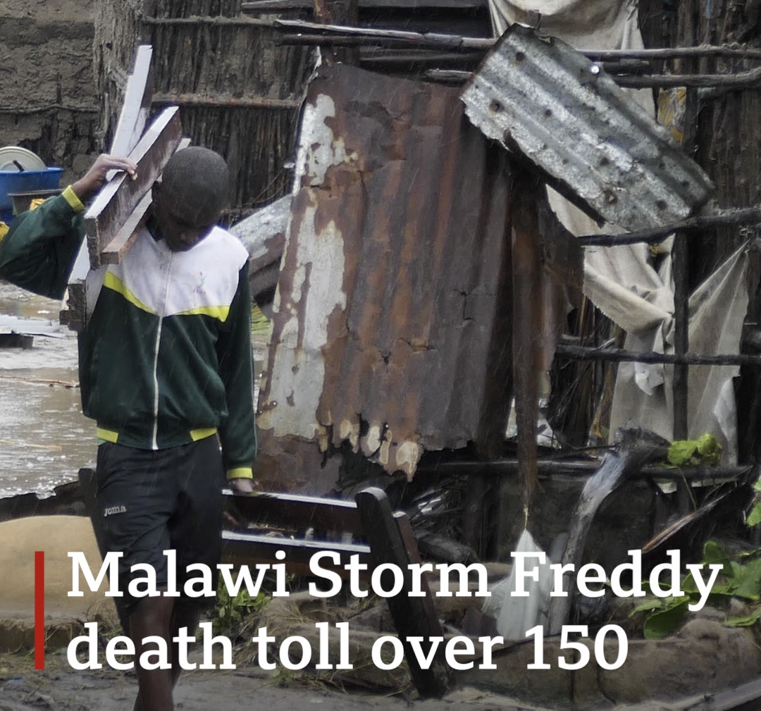 At least 190 people are now confirmed dead in Malawi after Tropical Storm Freddy ripped through southern Africa for the second time in a month. #CycloneFreddy