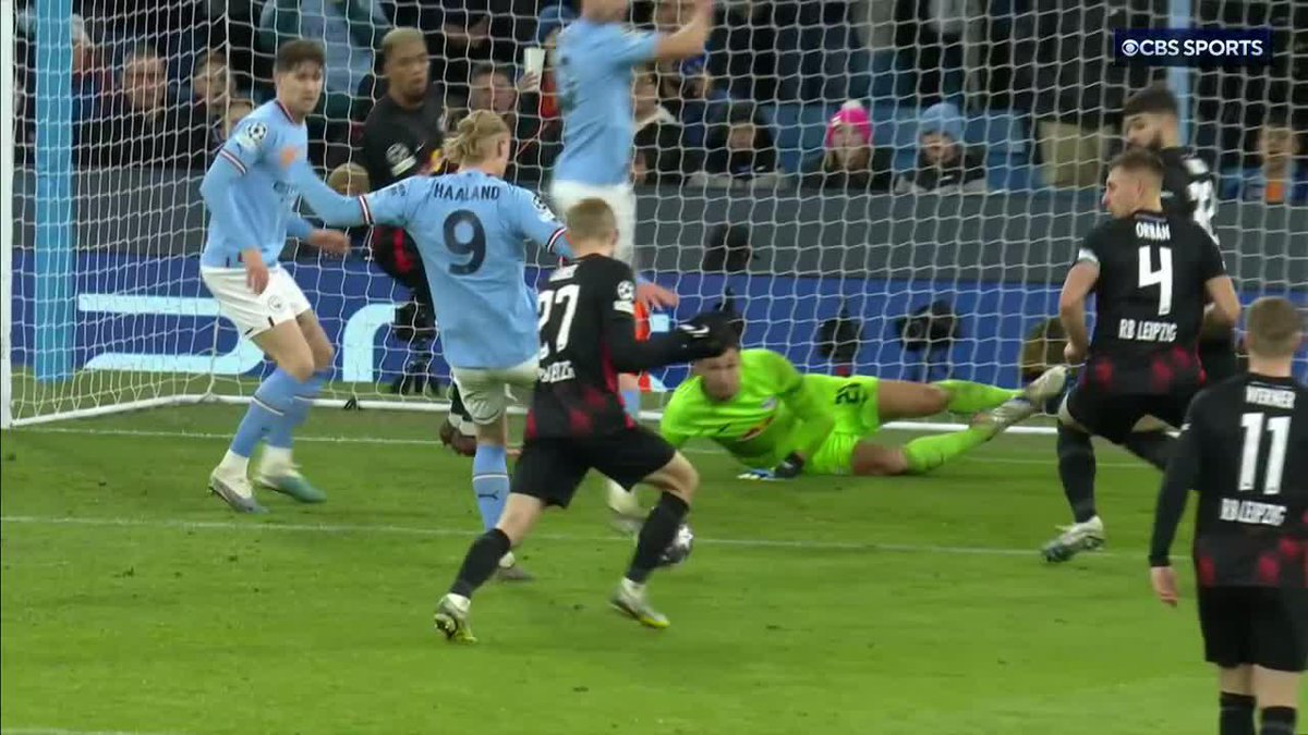 ERLING HAALAND HAS FIVE GOALS IN CHAMPIONS LEAGUE MATCH. UNREAL 🤯 (via CBS Sports Golazo ⚽️)