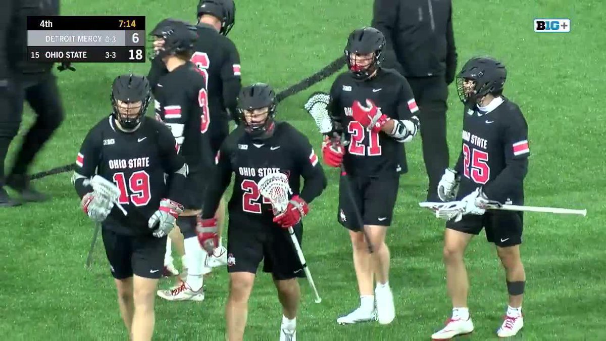 7:14 4th // Tate Jones with his first career goal! 👏 OSU 18, UDM 6 #GoBucks