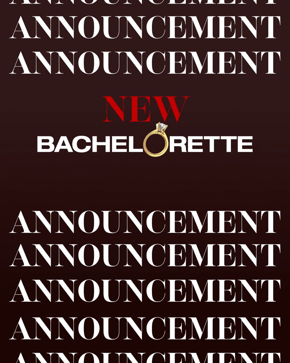 And your next Bachelorette is... 🌹💫❤️