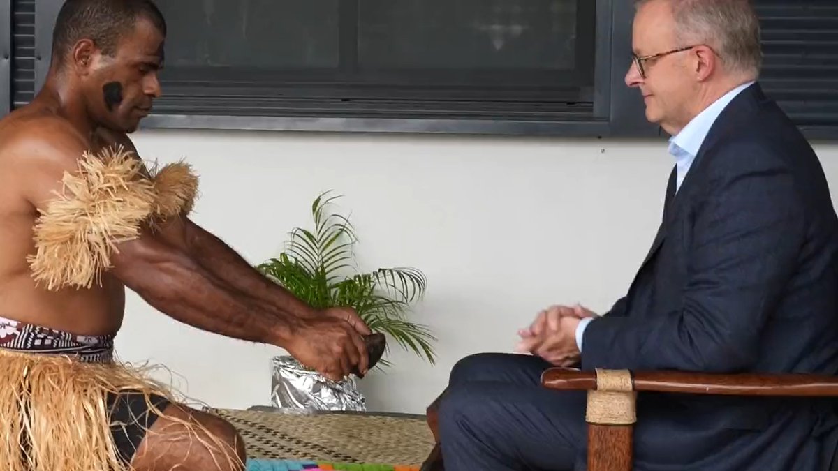 It was an honour to receive a ceremonial welcome from Fiji’s new Prime Minister Prime Minister Sitiveni Rabuka, and to hear about his priorities for Fiji. 🇦🇺🇫🇯