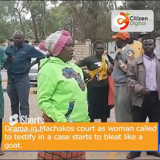 Drama in Machakos court as woman called to testify in a case starts to bleat like a goat
