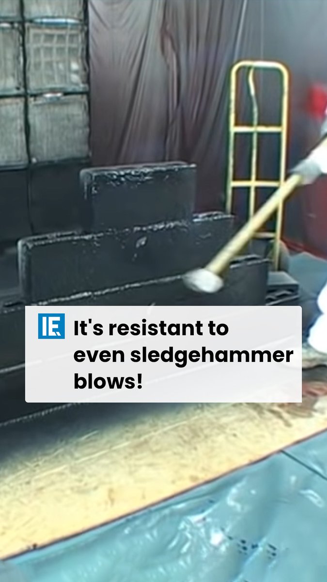 The Polyurea coating on these breeze-blocks provides exceptional durability. #engineering