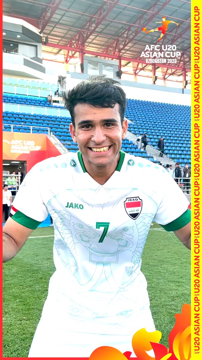 🇮🇶 Emad Mohammed's boys are through to the Final dance! 😄 Just look at what it means to them #AFCU20 | #IRQvJPN