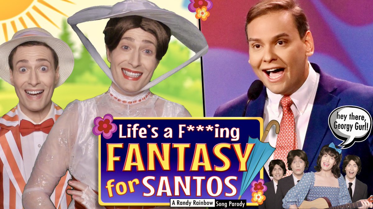 This might be the gayest thing to happen for George Santos since he won the Tony Award for Best Leading Actress in a Musical... 🎶🌂 #HeyThereGeorgyGurl #NewVideo