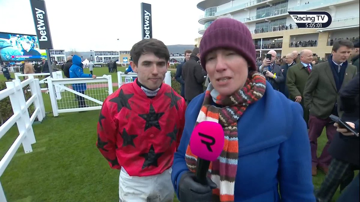 🗣 "It's a great privilege." Darragh O'Keeffe discusses his maiden #CheltenhamFestival success aboard Maskada in the Grand Annual Nice words too for Henry de Bromhead #CheltenhamFestival