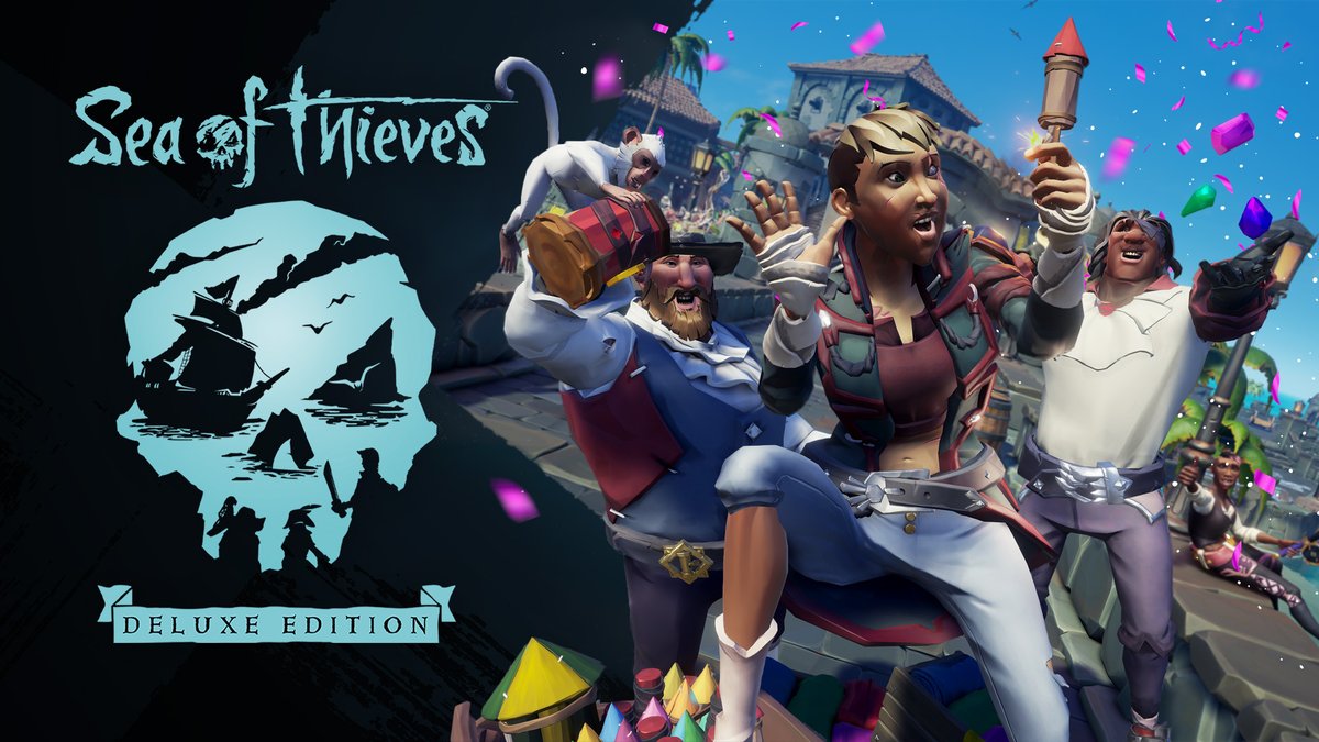 Sea of Thieves has been updated to the 2023 Edition, adding Hunter cosmetics and a gold gift for all! A new digital Deluxe Edition is also available with more bonus content. So whether you're a new pirate, a returning scoundrel or an old salt, welcome to our pirate playground!