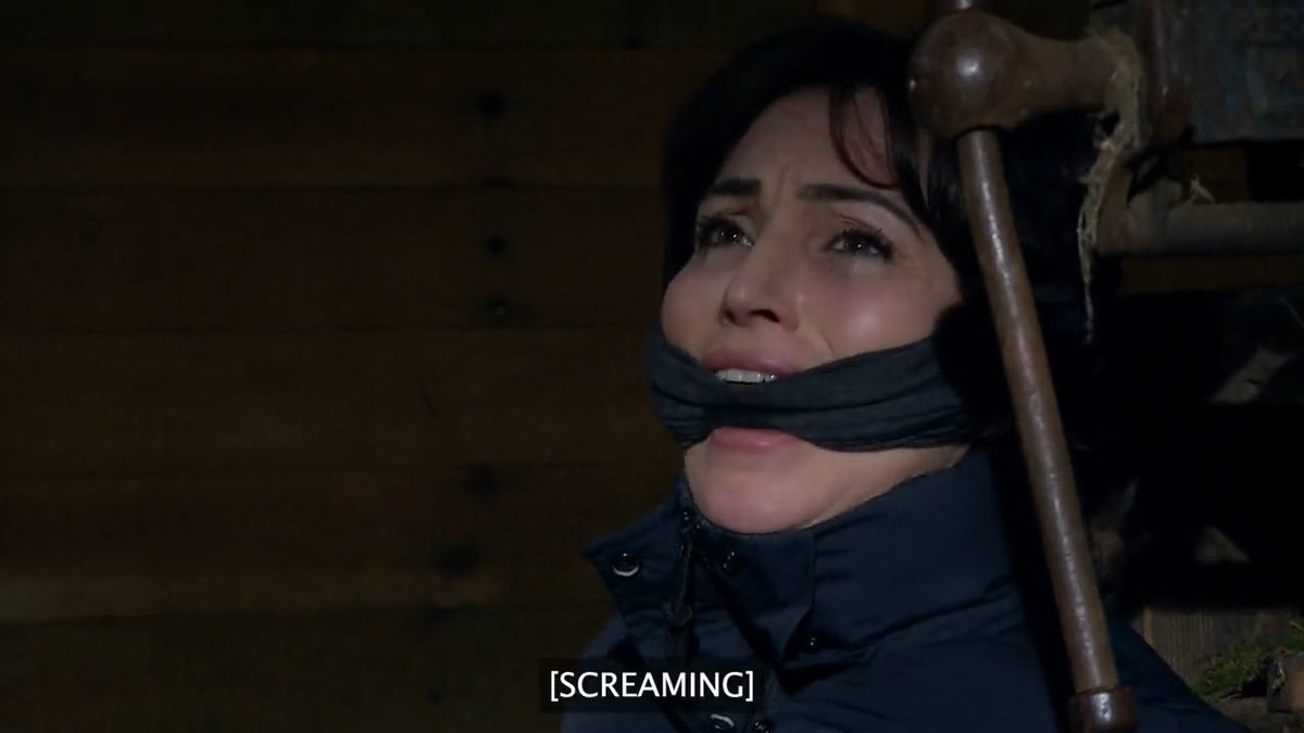 Leyla's tied up and locked in a shed, but why? Watch tonight's episode to find out. #Emmerdale